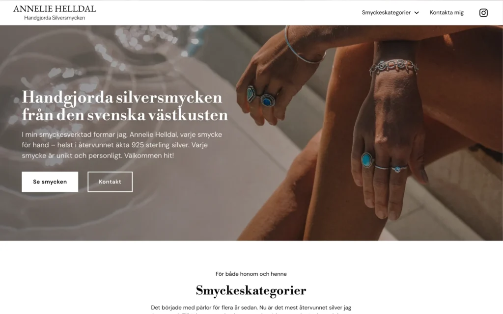 Lisa Helldal UX Web Designer client work