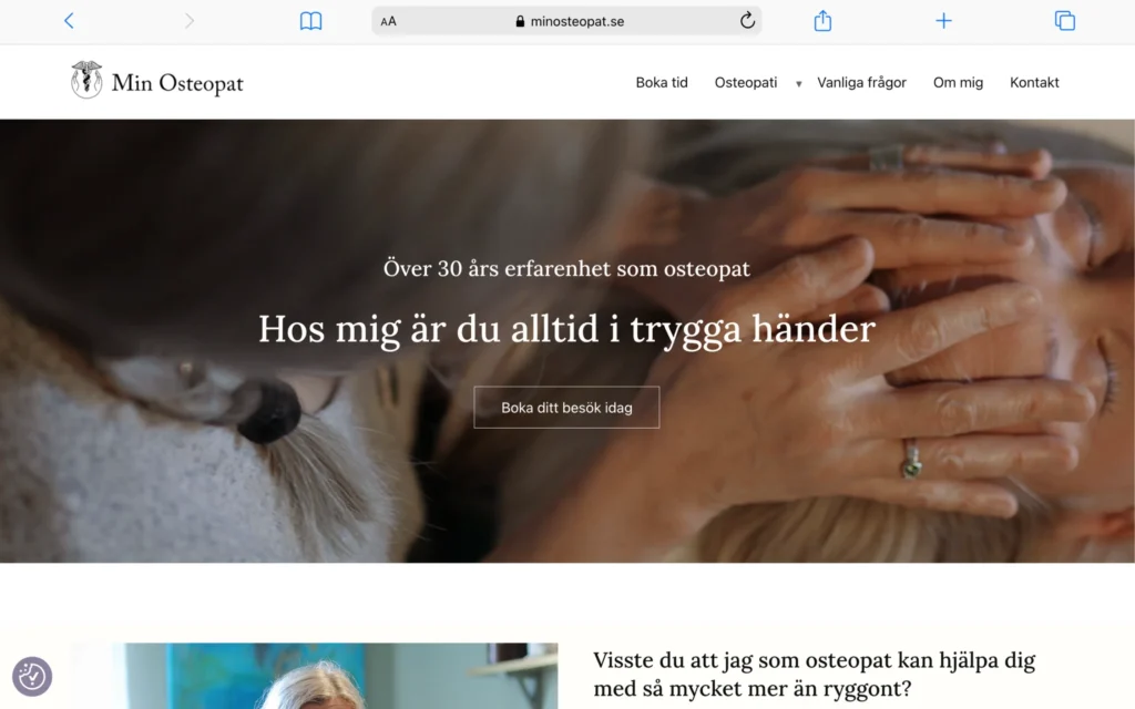 Lisa Helldal UX Web Designer client work